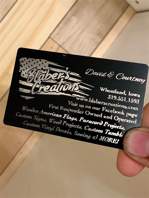 laser engraving business card ideas.